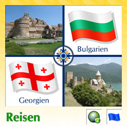 Wappengrafik Georgien und Bulgarien