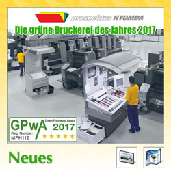 Prospektus Nyomda - grüne Druckerei des Jahres 2017